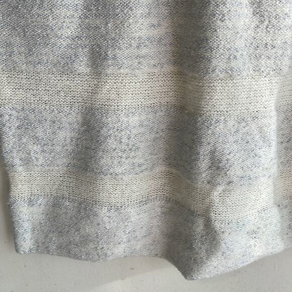 Something Navy Metallic Stripe Sweater Dress - Picture 8 of 15